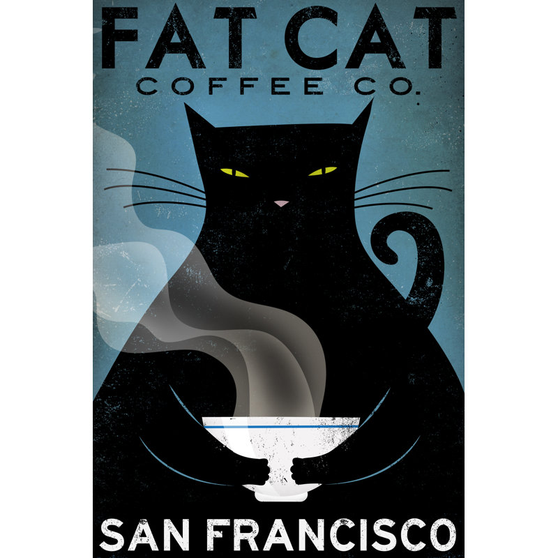" Cat Coffee " by Ryan Fowler, 48" H x 32" W 