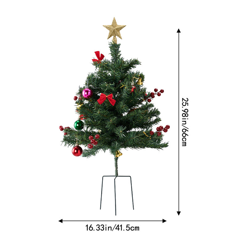Christmas Tree with String Lights