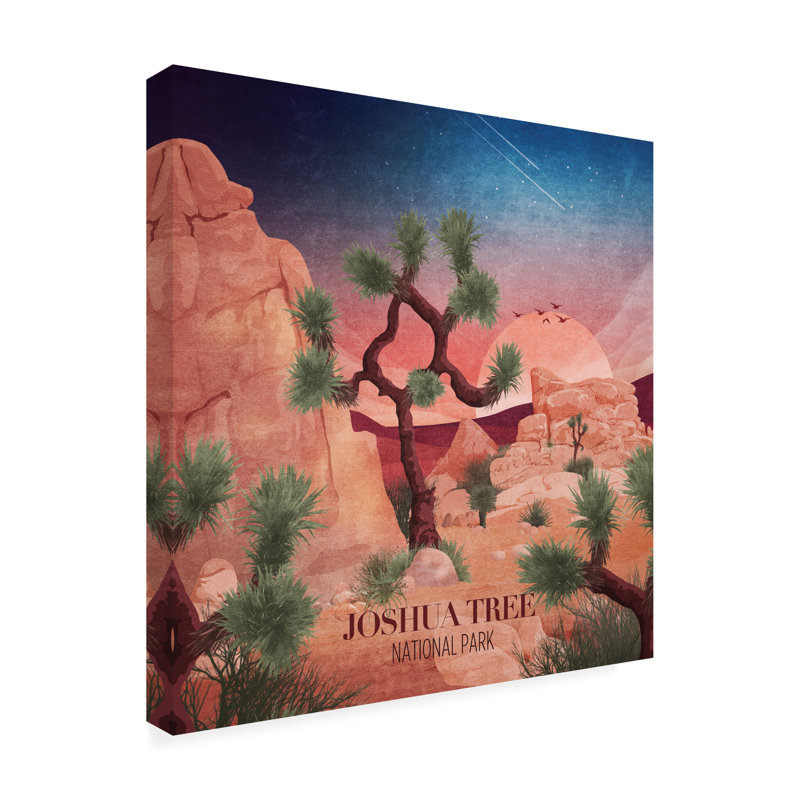 Art sur toile Emel Tunaboylu Joshua Tree, H 18 po x l 18 po