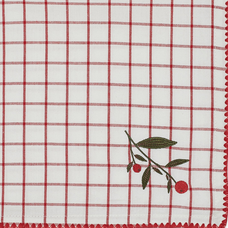 Emina Cotton Plaid Square Napkin