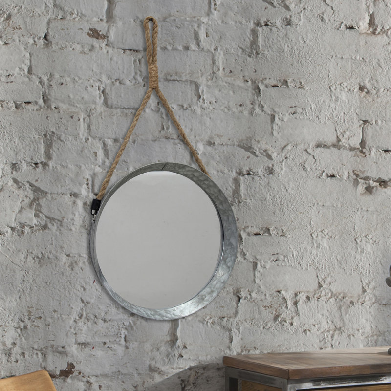 Donna Metal Round Wall Mirror