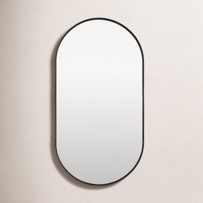 Miroir Dujardin, 39 po x 20 po, Noir, noir, noir, noir