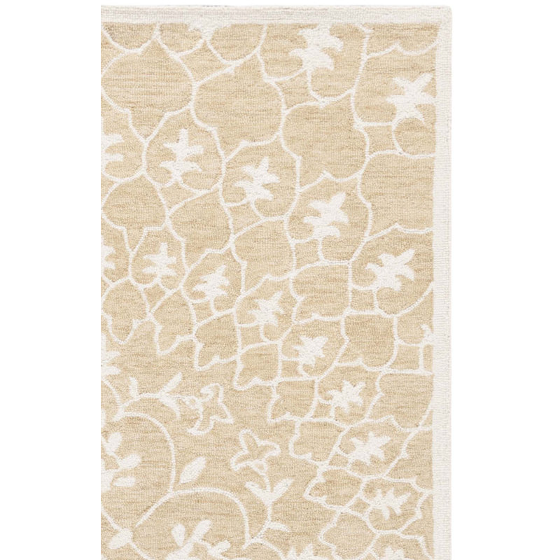 Tapis géométrique en laine / coton touffeté à la main Metro 386, Tapis de couloir 2 pi 3 po x 8 pi