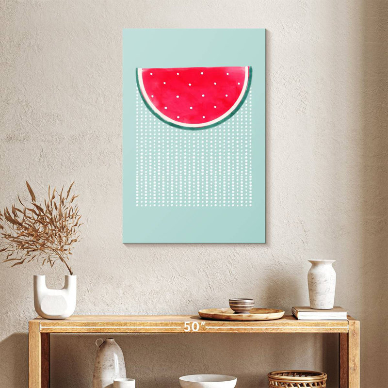 Yarlin Watermelon Rain, 36" H x 24" W