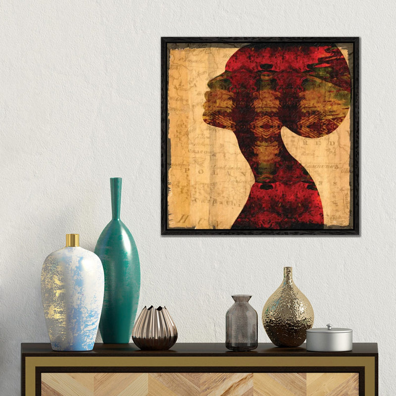 Nubian Queen II by Taylor Greene - Gallery-Wrapped Canvas Giclée on Canvas, 45.72 cm H x 45.72 cm W, Black Framed