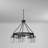 Georgetown 5 - Light Dimmable Wagon Wheel Chandelier