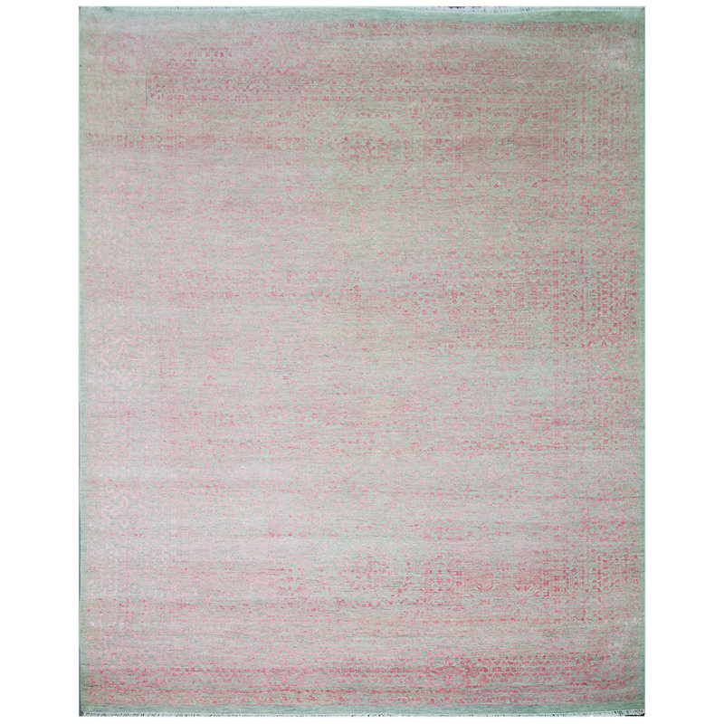 Area Rug in Pink, Rectangle 10' x 14'