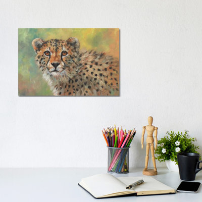 Portrait Of A Cheetah by David Stribbling - Wrapped Canvas Gallery-Wrapped Canvas Giclée