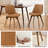 19.29 " H Tufted Faux Leather Upholstered Beech Solid Wood and Metal Swivel Side Chair-1050281707