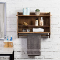 Almonta Bathroom Corner Shelves Ebern Designs Color: Brown