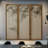 Rustic Chic Folding Pine Wood Room Divider