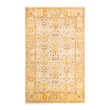 Classic One-of-a-Kind 4' 6" X 7' 2" Hand Knotted Area Rug