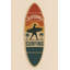 Tapis d'appoint California Surfing Retro Surfboard (multicolore)