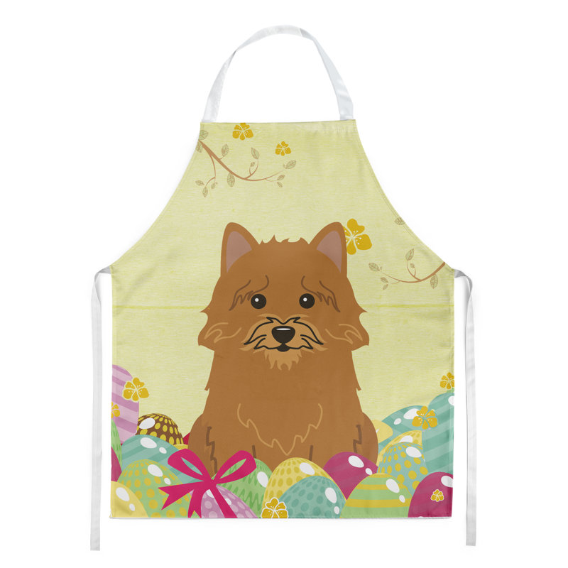 Tablier œufs de pâques, Jaune / Havane, Norwich Terrier
