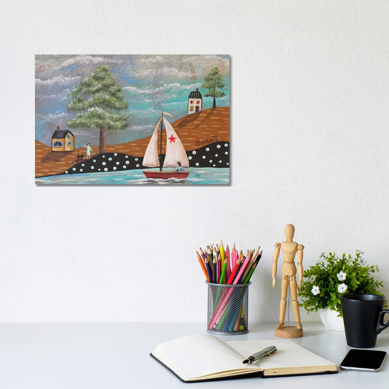 Waving I 1 Piece Wrapped Canvas Wall Art, 20.32cm H x 30.48cm W