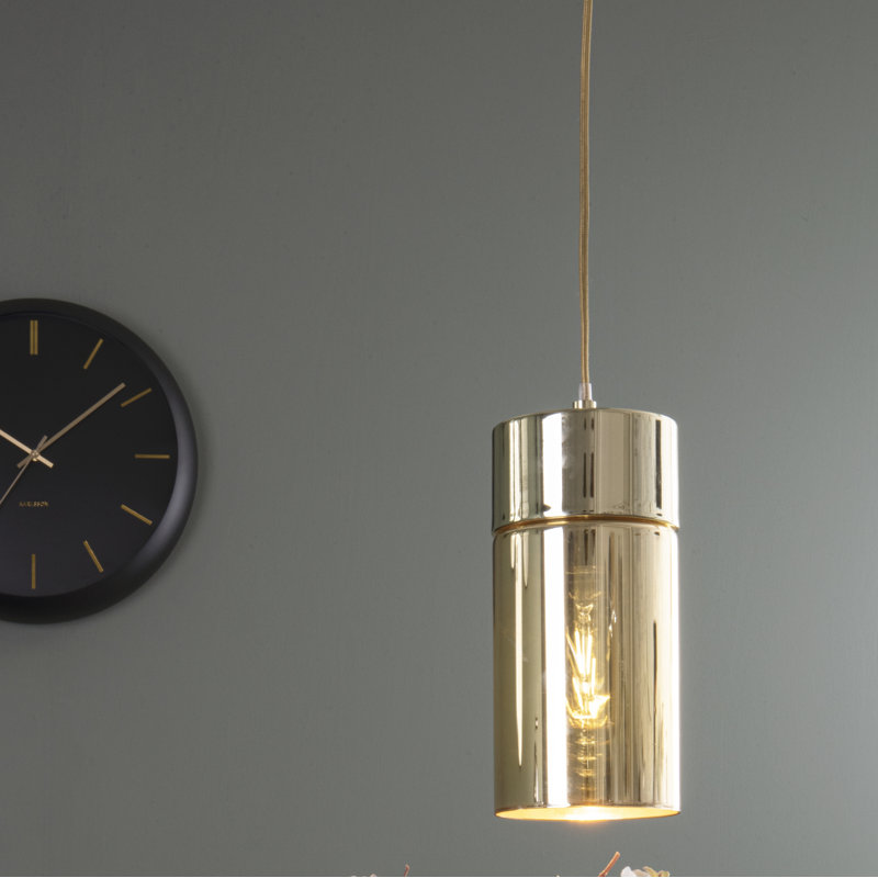 Lax 1 - Light Cylinder Pendant, Gold