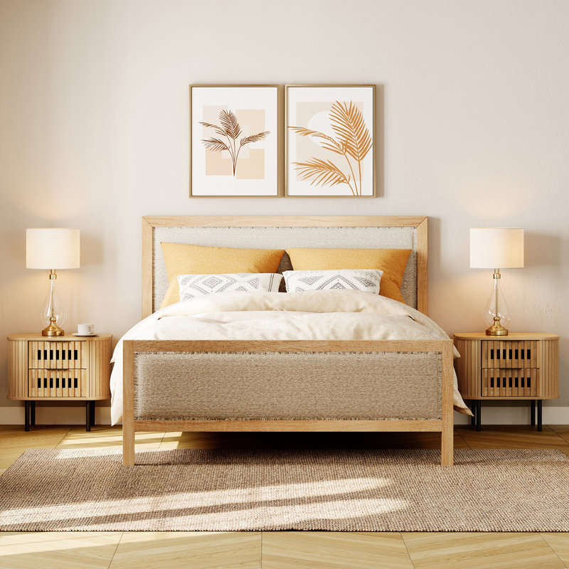 Louvred End Table Set
