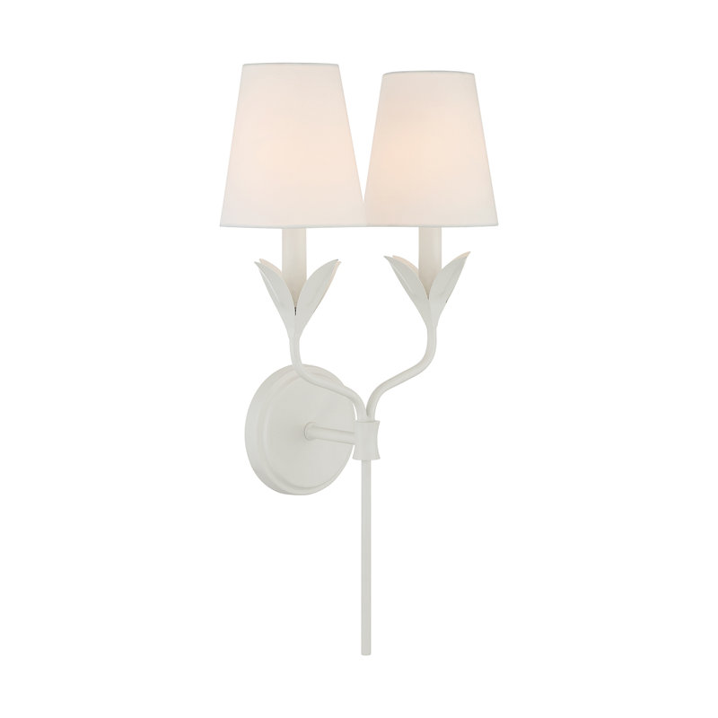 Dassel 2 Light Sconce, White