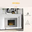 HOMCOM 78cm W Silver Fire with 7000 BTU