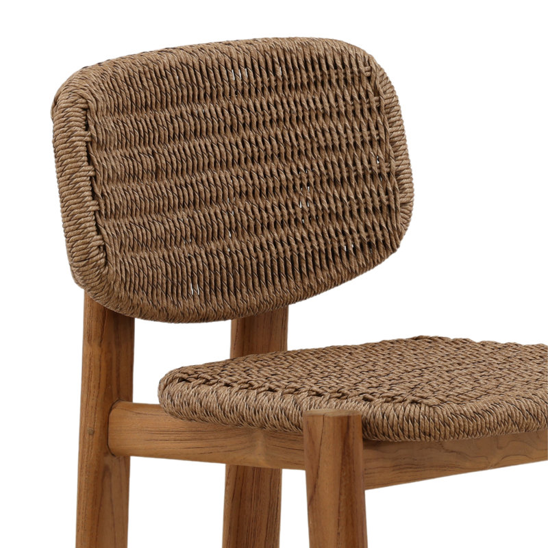 Alva Outdoor Counter Stool Light Brown
