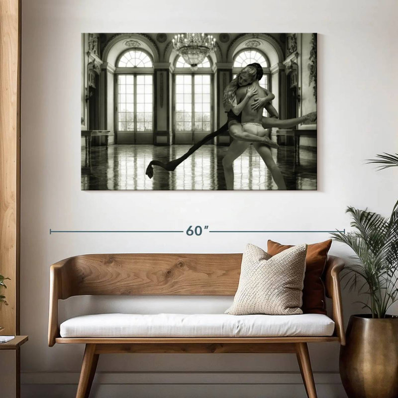 Enn Danseur And Ballerina, H 32 po x l 48 po