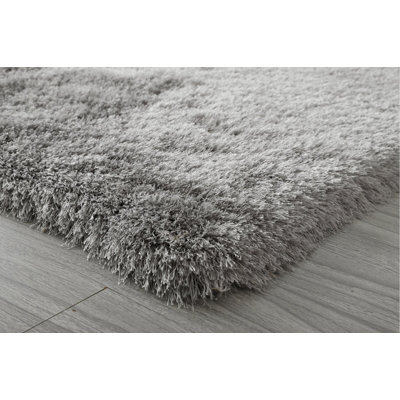 Tapis argenté à poils longs Selsey