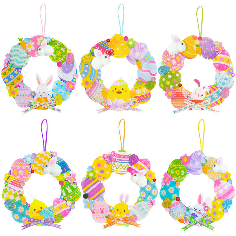 Trousse de bricolage avec couronne de Pâques