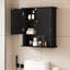 Armoire de rangement murale pour salle de bain l 22 "x H 24" avec deux portes et une tablette ouverte-132112137