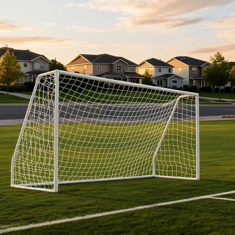 Soccer Goal 12x6 FT Heavy Duty Training Backyard, Metal Frame 1.97" Diameter Weather Resistant Powder Coated Galvanized Steel Soccer Net