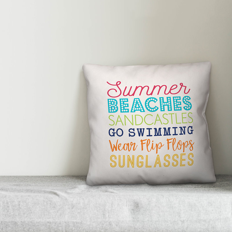 Outdoor Reversible Throw Pillow
