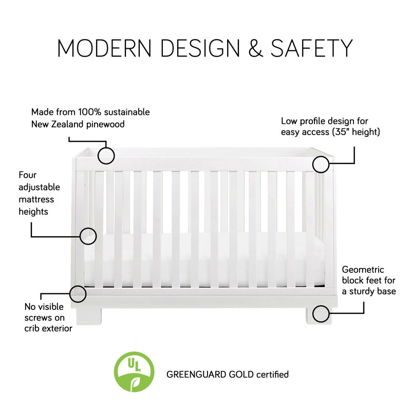 Modo 3-in-1 Convertible Crib, Gray