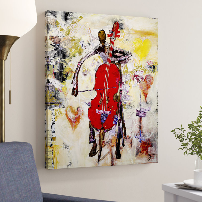 " In The Groove " by Salvatore Principe, 40" H x 30" W, Wrapped Canvas, No Frame