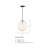 Jadynce 1 - Light Matte Black Sphere Pendant-77894074