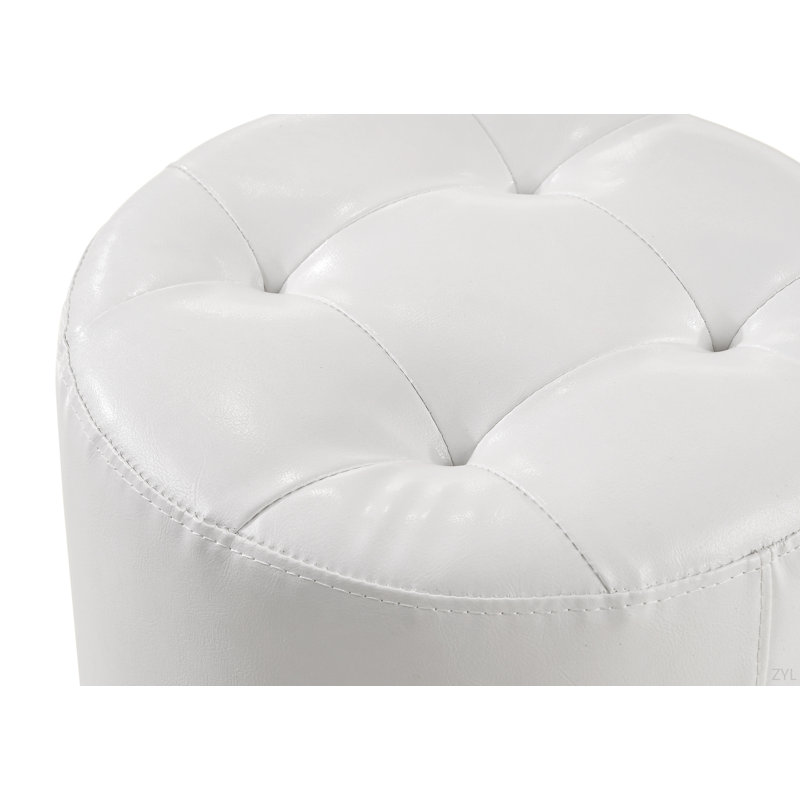 Tabouret de coiffeuse pivotant 1 pièce, Blanc