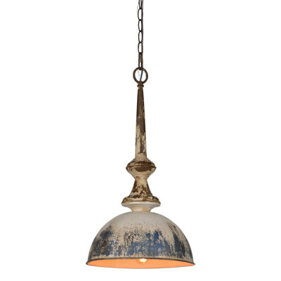 Ritter 12" W 1-Light Pendant with Dome Shade