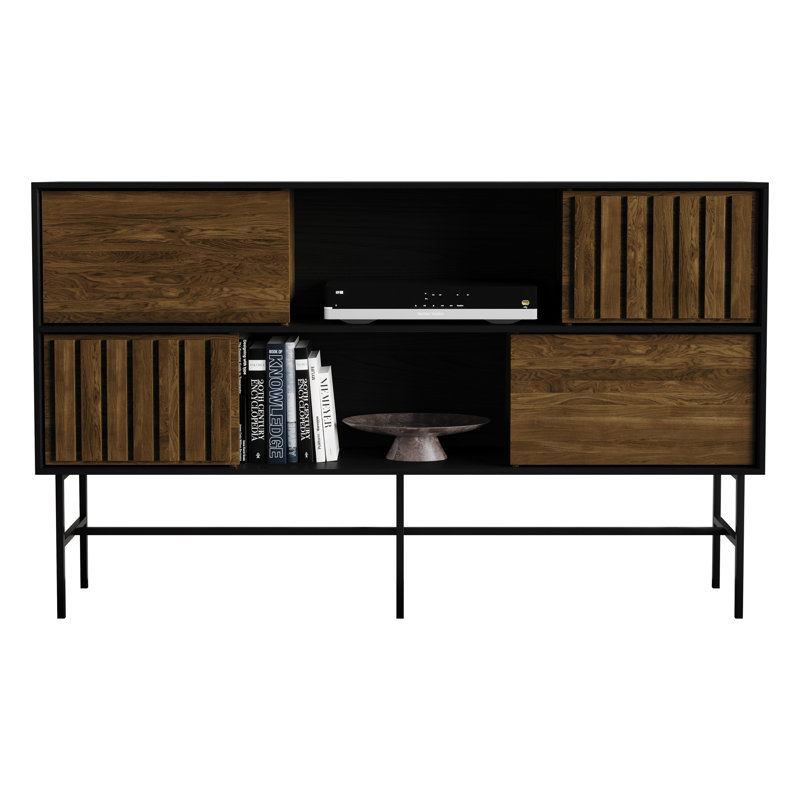 Console média brune Brown Oakridge, Brun