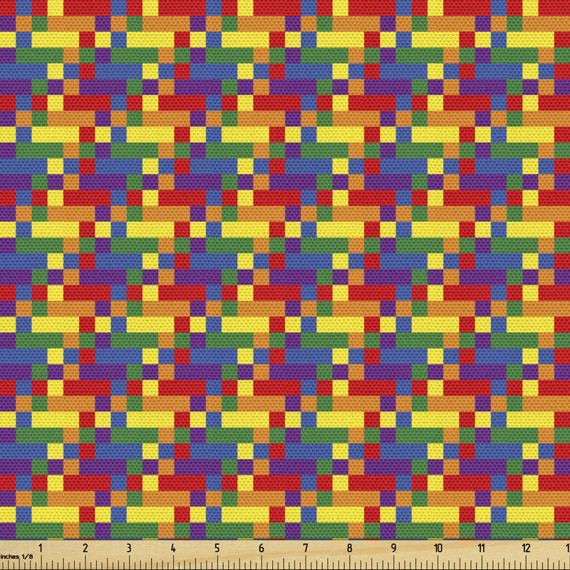 Guda Pixel Art Colours Fabric