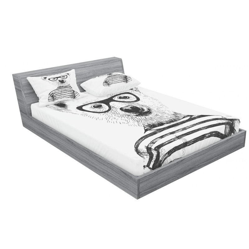 Microfiber Sheet Set, Queen Sheet Set with Fitted Sheet