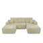 373-001 / Repose-pieds / Beige / Peluche-1048821599