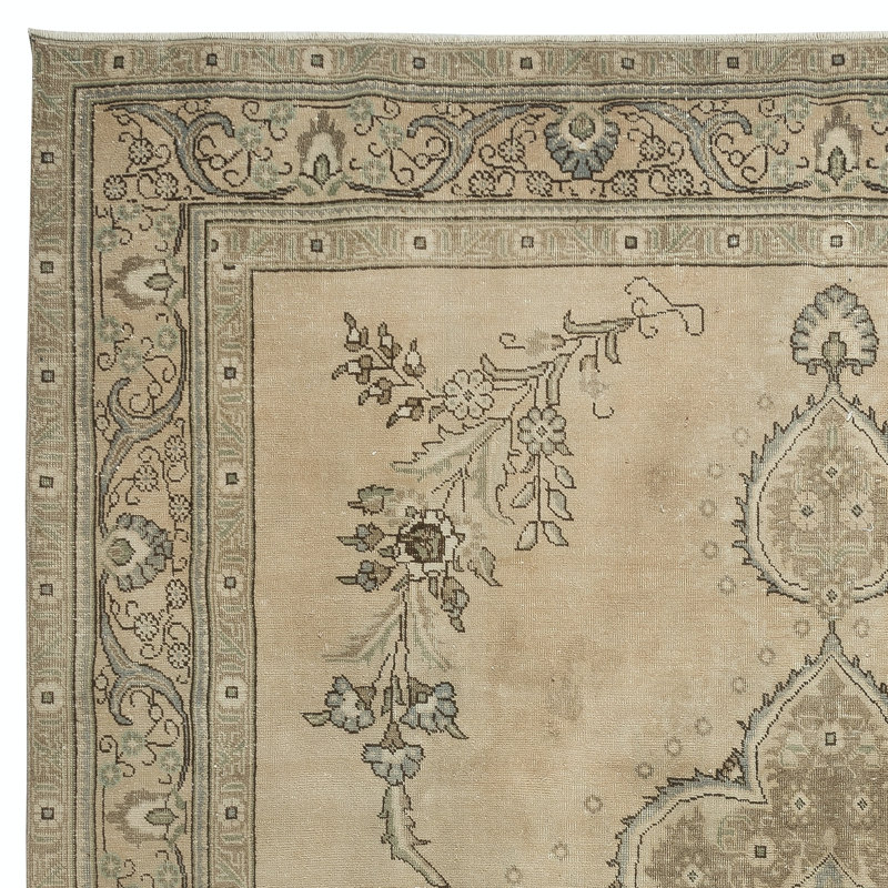 One of a kind 1960s Turkish Large Rug. Rustic Handmade Large Carpet