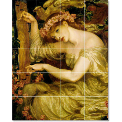 Carreau de céramique décorative 17 po x 21,25 po 4,25 po x 4,25 po