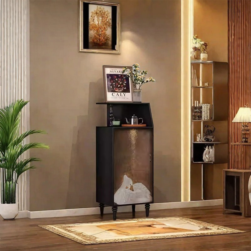 Painted Pine Frame Cabinet with Spacious Storage