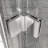 Shower Doors, Frameless Bi-Fold Swing Shower Door,1/4" (6Mm) Clear Tempered Glass-120178845