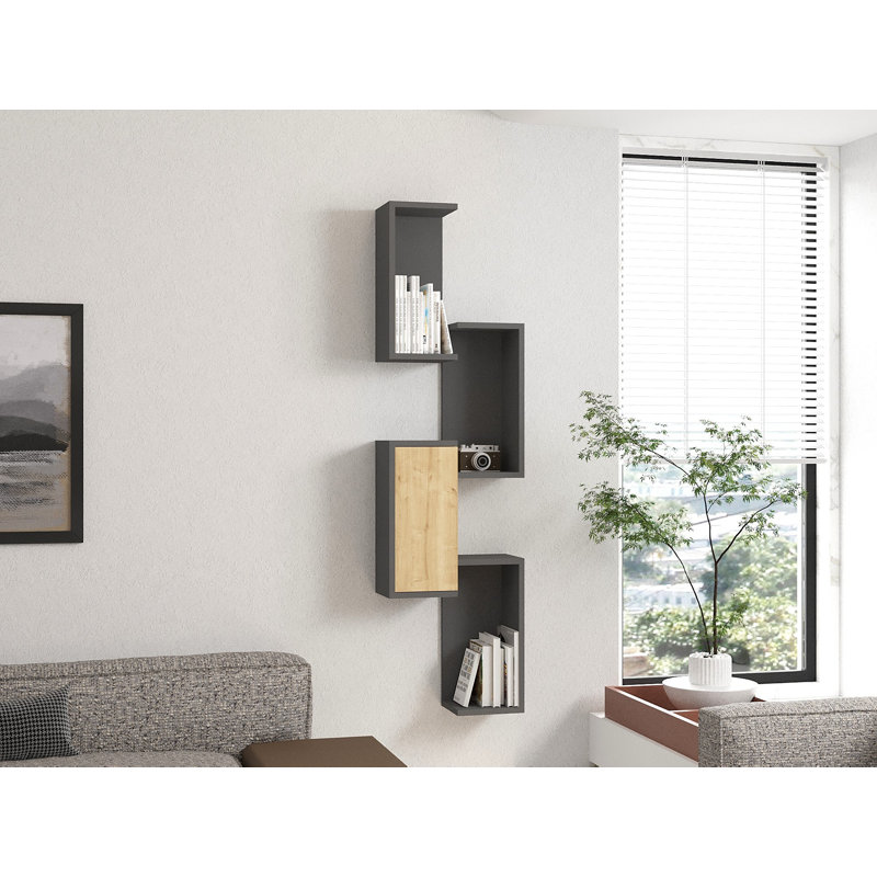 Tablette décorative 5 pièces avec tablettes réglables Ceylon