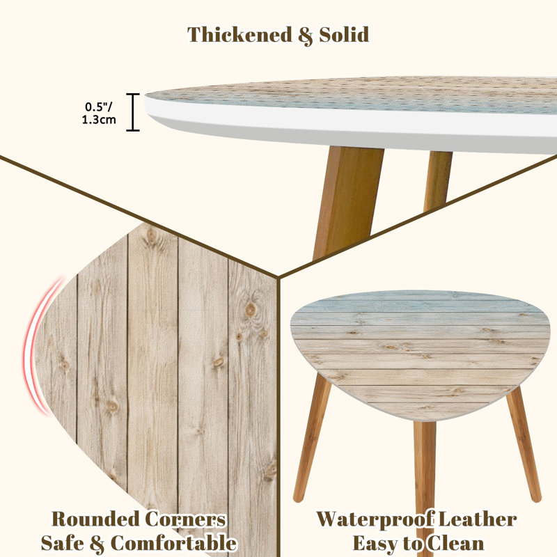 Ensemble de 2 tables basses gigognes Triangle