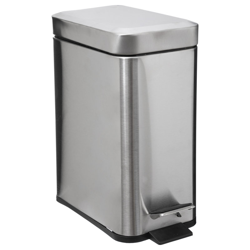 Krug 5 Litre Step On Trash Can, Stainless Steel