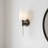 Eloura 1-Light Iron Gate Wall Sconce