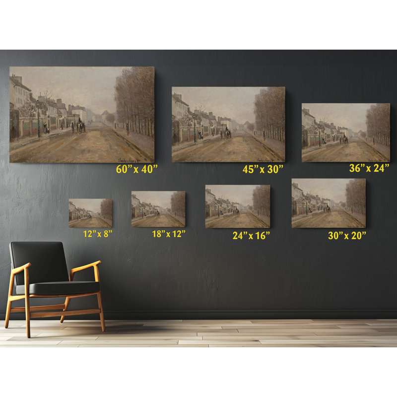 Boulevard Heloise Argenteuil - Impression sur toile tendue, 16" H x 24" W