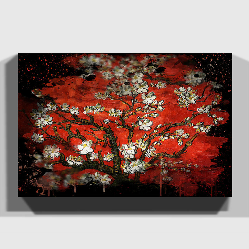 Almond Blossom Tree 1 by Vincent Van Gogh - Wrapped Canvas, 35cm H x 50cm W