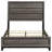 Cabrillo Grey Oak Wood Full Panel Bed